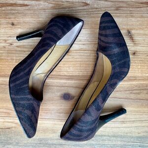 NINE WEST Zebra Print High Heels